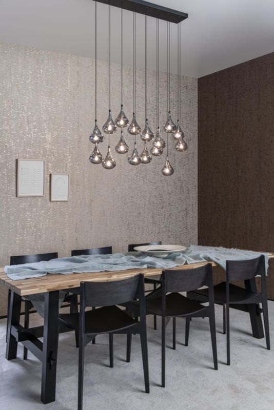 Lampa wisząca Lucide Tears 2340 czarna nad stół 16xG4 x 1.5W 1 szt.