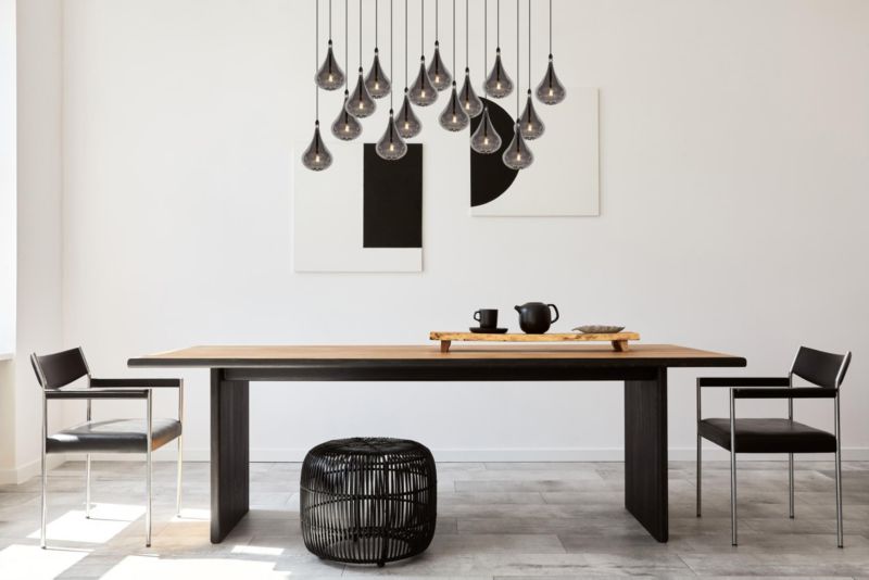 Lampa wisząca Lucide Tears 2340 czarna nad stół 16xG4 x 1.5W 1 szt.