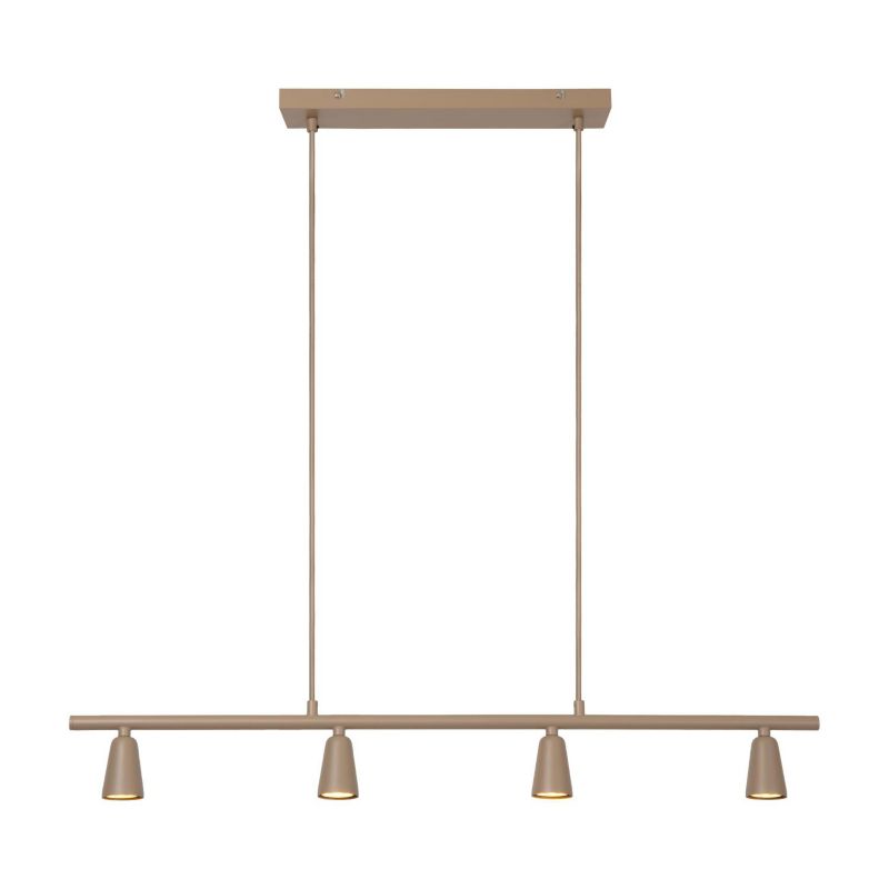 Lampa wisząca Lucide TIANA taupe 4xGU10x25W IP20 wym:70x95x8cm - 1 szt.