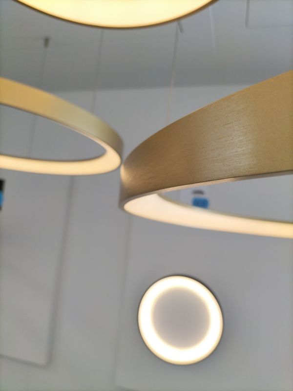 Lampa wisząca Lucide Vidal 0943 złoto-odcienie złota ring wbudowany LED 120W 1 szt.