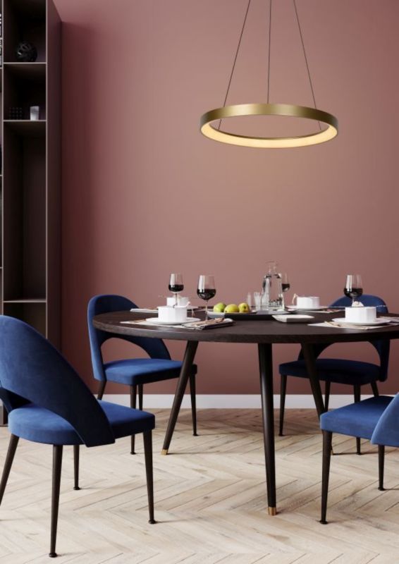 Lampa wisząca Lucide VIDAL złoto-odcienie złota LED 48W biały ciepły 2700K 2987lm IP20 wym:150x58x58cm - 1 szt.