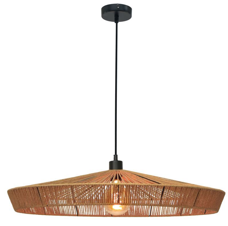 Lampa wisząca Lucide Yunkai 5707 jasne drewno boho 1xE27 x 60W 1 szt.