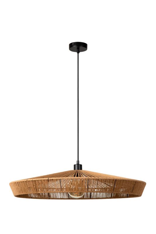 Lampa wisząca Lucide Yunkai 5707 jasne drewno boho 1xE27 x 60W 1 szt.