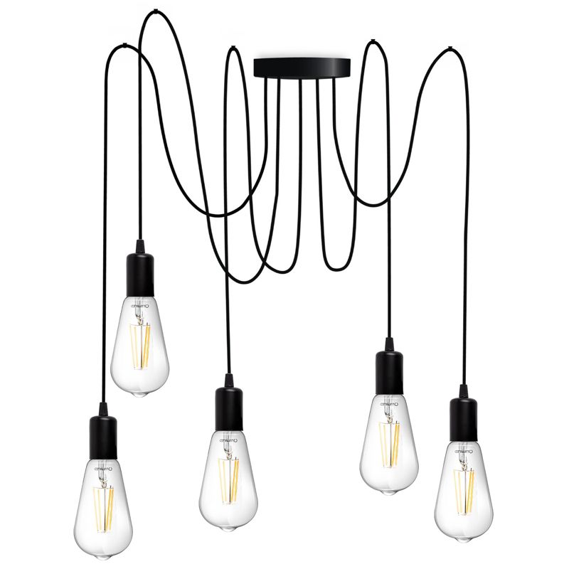 Lampa Wisząca Lumiled Sufitowa Pająk 5 ramion do LED 5x E27 1 szt.