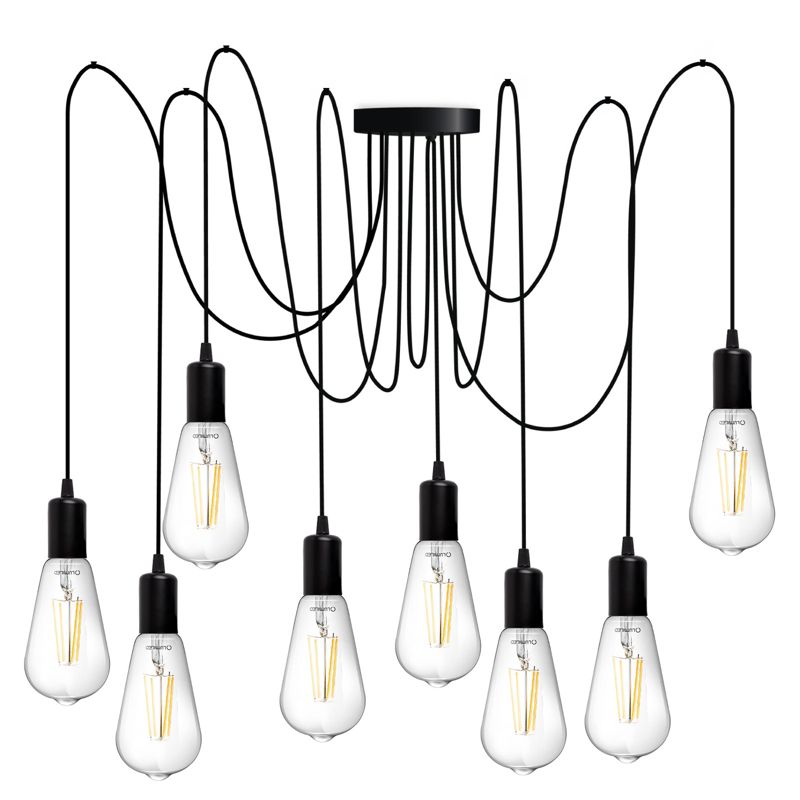 Lampa Wisząca Lumiled Sufitowa Pająk 8 ramion do LED 8x E27 1 szt.