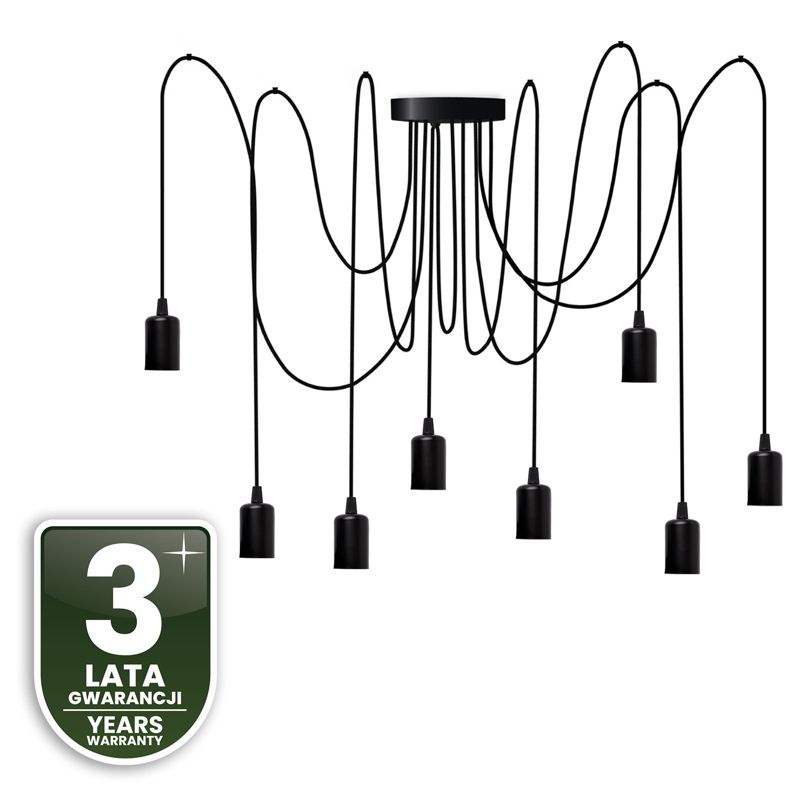 Lampa Wisząca Lumiled Sufitowa Pająk 8 ramion do LED 8x E27 1 szt.
