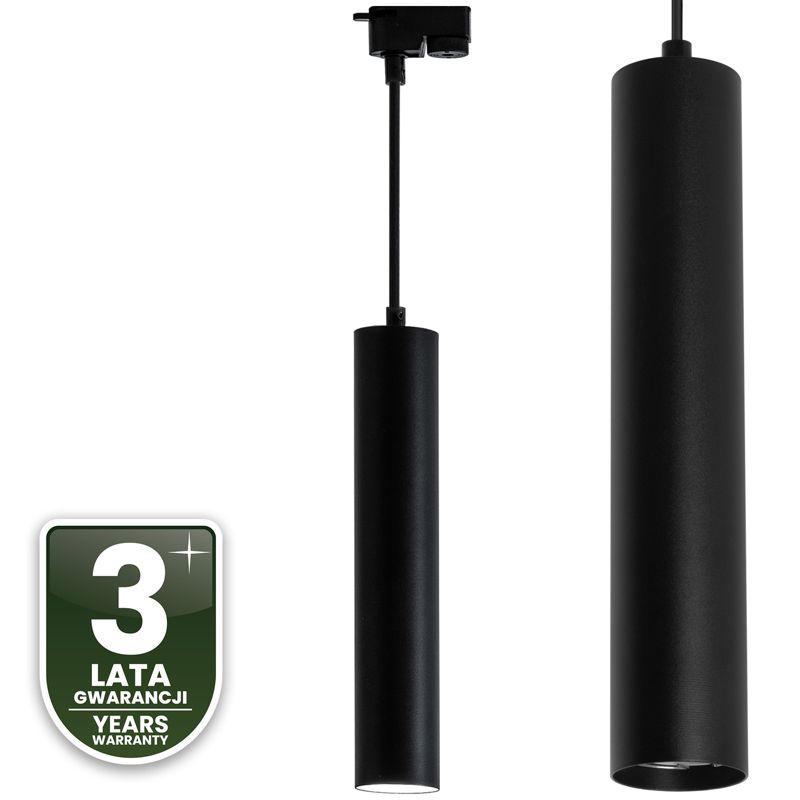 Lampa Wisząca Lumiled Szynoprzewód Lumiled Zwis Szyna 29cm Reflektor GU10 LED Czarny 1 szt.