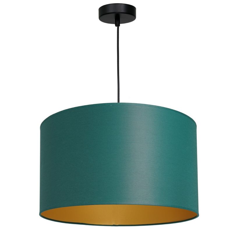 Lampa wisząca Luminex Arden zielono-czarny matowy-złota wym: 120 x 40 x 40 cm 1xE27 x 15W 1 szt.