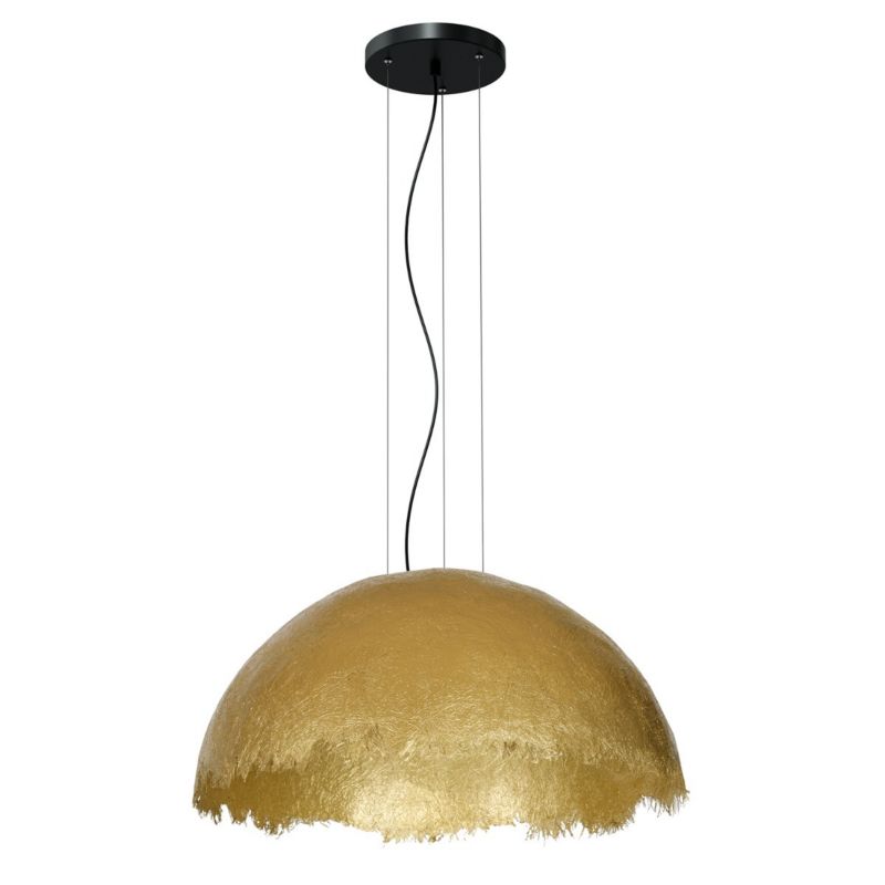 Lampa wisząca Luminex Compo złoty matowa-czarna wym: 130 x 60 x 60 cm 1xE27 x 15W 1 szt.