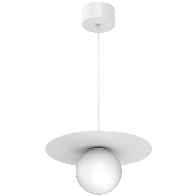 Lampa wisząca Luminex Flat biała 1xE27x15W IP20 wym:19x35x35cm - 1 szt.