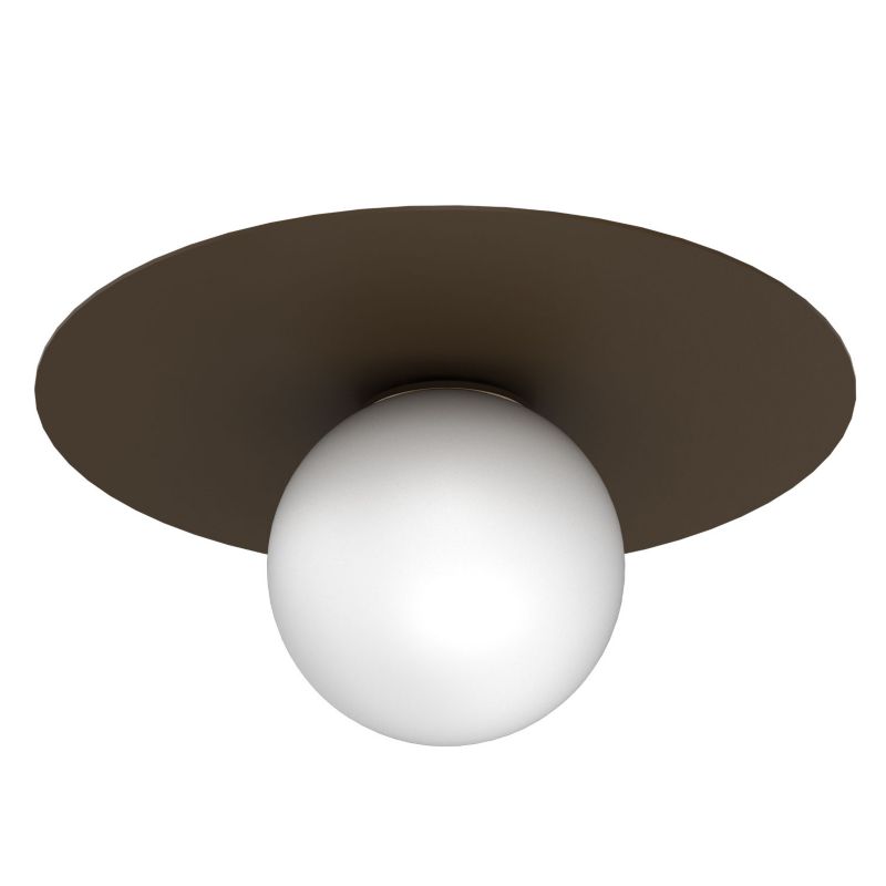 Lampa wisząca Luminex Flat brązowa 1xE27x15W IP20 wym: 19x35x35cm - 1 szt.