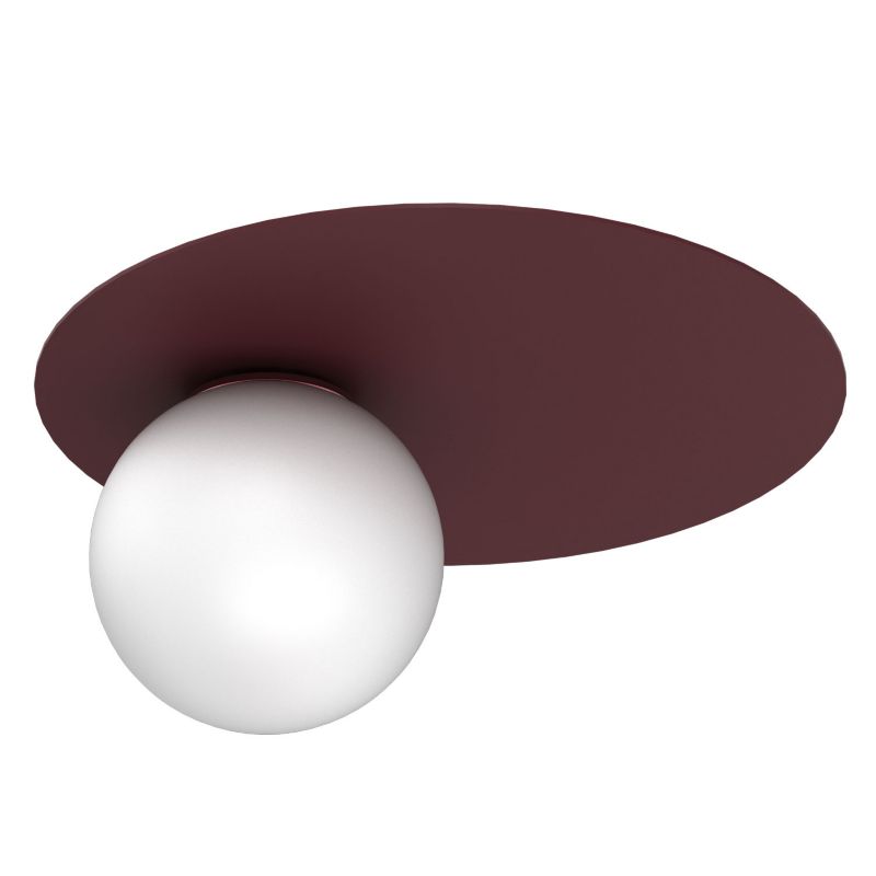 Lampa wisząca Luminex Flat czerwona 1xE27x15W IP20 wym: 19x35x35 cm - 1 szt.