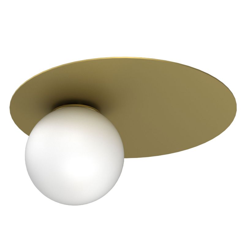 Lampa wisząca Luminex Flat mosiężno-złota 1xE27x15W IP20 wym: 19x35x35 cm - 1 szt.