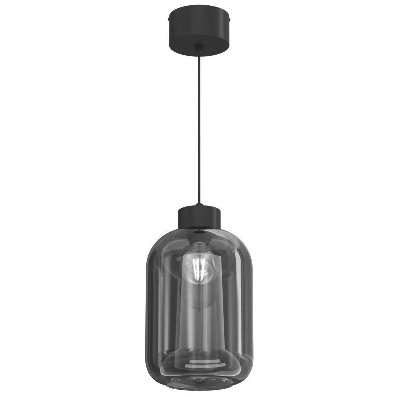 Lampa wisząca Luminex Galante czarna 1xE27x15W IP20 wym:125x20x20cm - 1 szt.