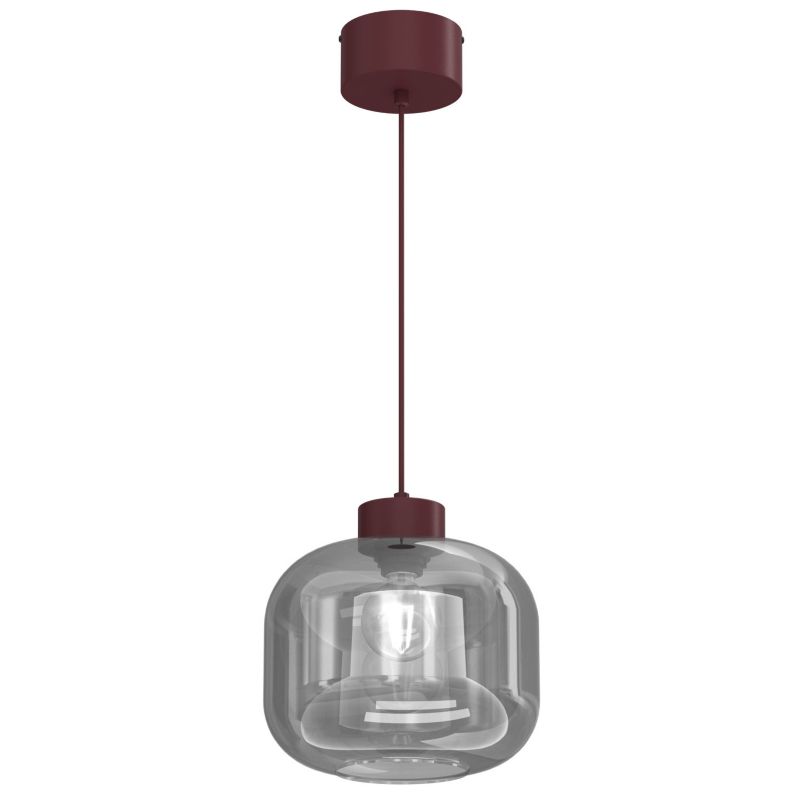 Lampa wisząca Luminex Galante czerwona 1xE27x15W IP20 wym:120x25x25cm - 1 szt.