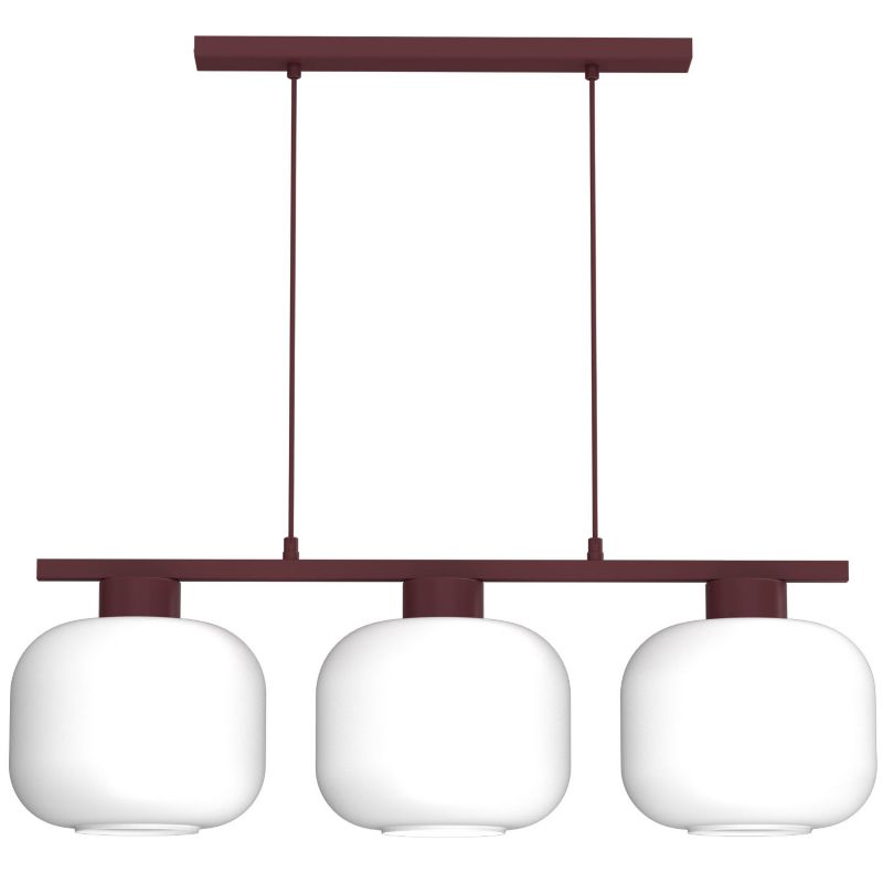 Lampa wisząca Luminex Galante czerwona 3xE27x15W IP20 wym: 120x85x25cm - 1 szt.