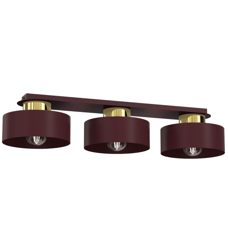 Lampa wisząca Luminex Marti czerwona 3xE27x15W IP20 wym:14x68x20,5cm - 1 szt.