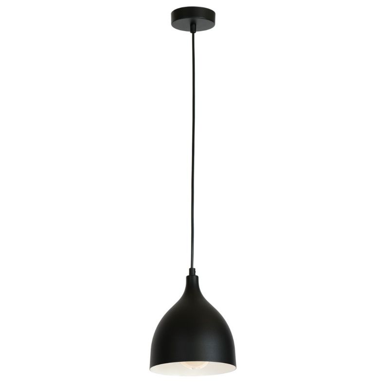 Lampa wisząca Luminex Noak Classic 2215 czarny matowy szerokość 17 cm 1xE27 x 15W 1 szt.
