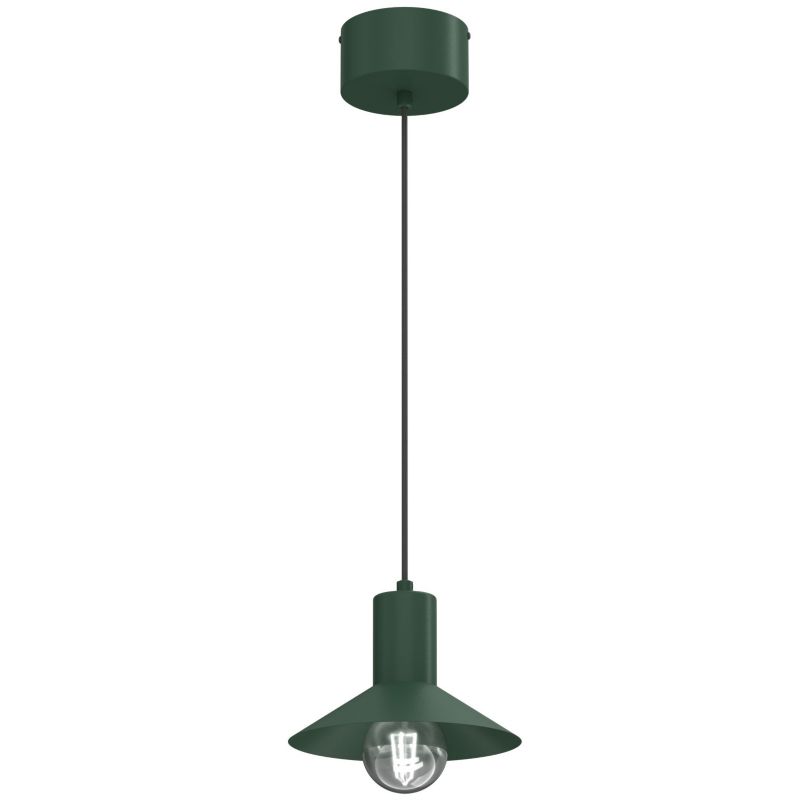 Lampa wisząca Luminex Nox zielona 1xE27x15W IP20 wym:112x20x20cm - 1 szt.