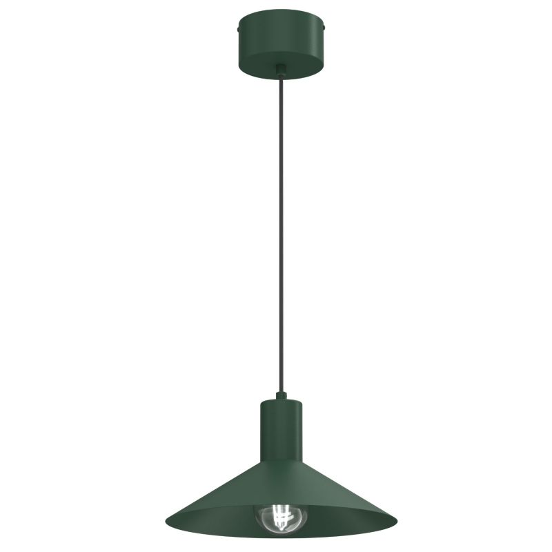 Lampa wisząca Luminex Nox zielona 1xE27x15W IP20 wym:115x30x30cm - 1 szt.