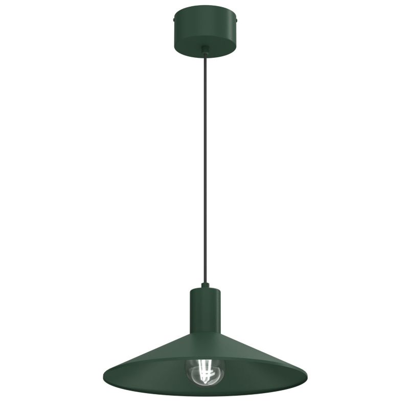 Lampa wisząca Luminex Nox zielona 1xE27x15W IP20 wym:115x36x36cm - 1 szt.