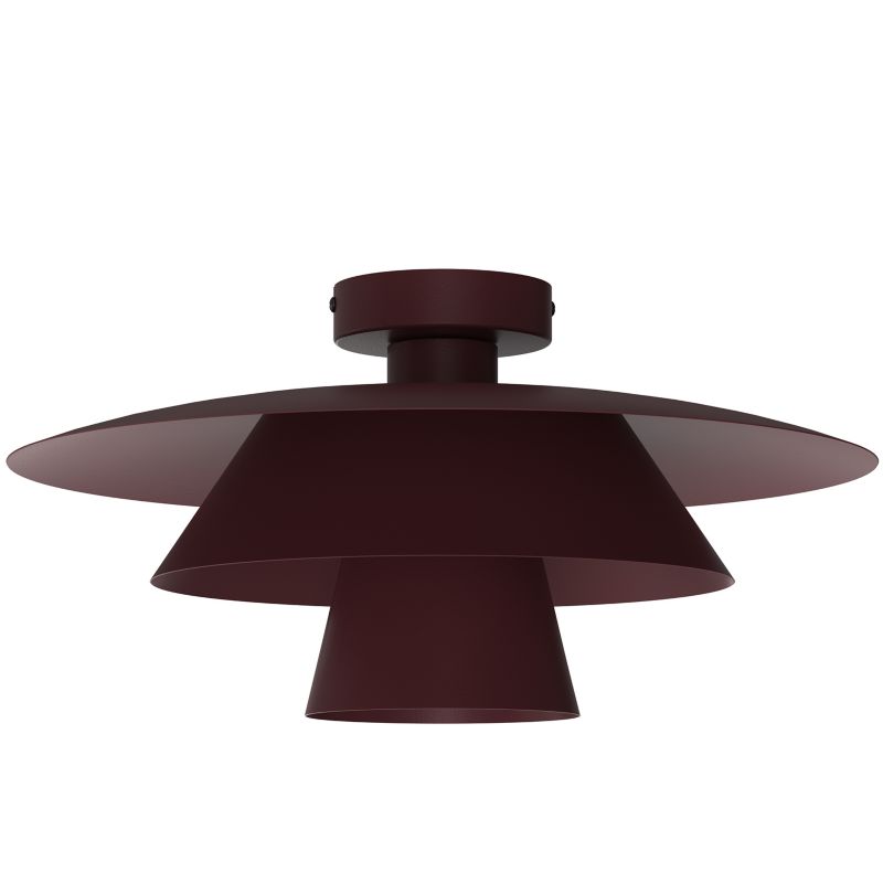 Lampa wisząca Luminex Plato czerwona 1xE27x15W IP20 wym:20x34x34cm - 1 szt.