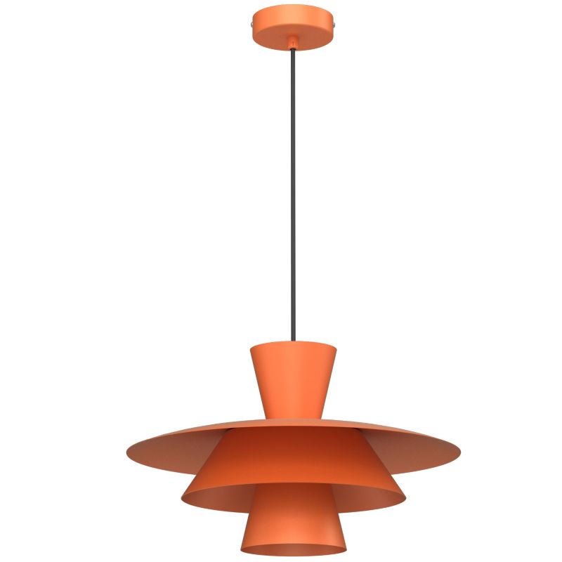 Lampa wisząca Luminex Plato żółto-pomarańczowa 1xE27x15W IP20 wym: 110x32x32cm - 1 szt.