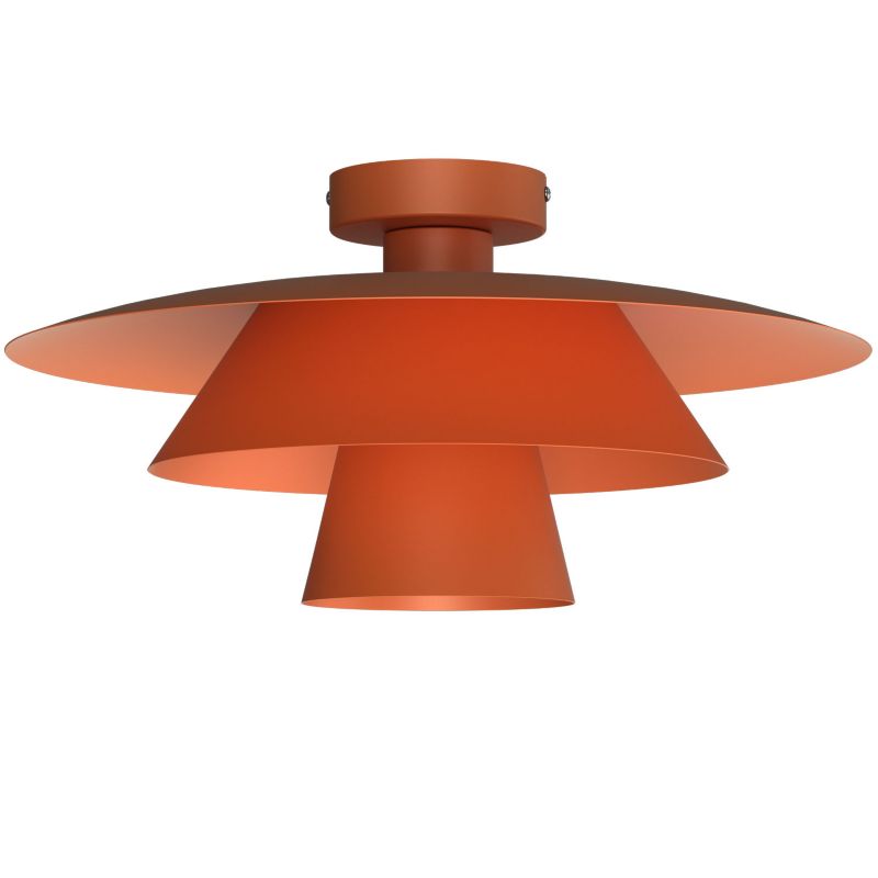 Lampa wisząca Luminex Plato żółto-pomarańczowa 1xE27x15W IP20 wym: 16,5x32x32cm - 1 szt.