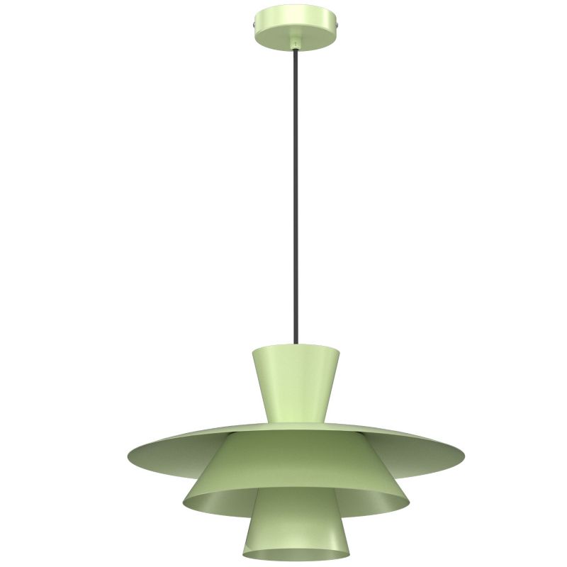 Lampa wisząca Luminex Plato zielona 1xE27x15W IP20 wym:110x38x38cm - 1 szt.
