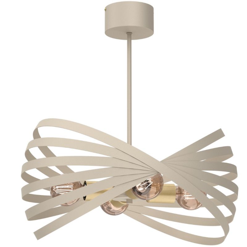 Lampa wisząca Luminex Sparkle kremowo-złota mat 50 cm  4xE27 x 15W 1 szt.