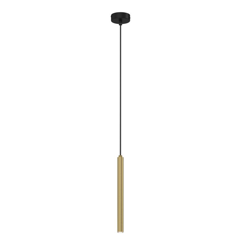 Lampa wisząca Luminex Yoru 1180 mosiądz szczotkowana-czarny mat tuba 1xG9 x 8W 1 szt.