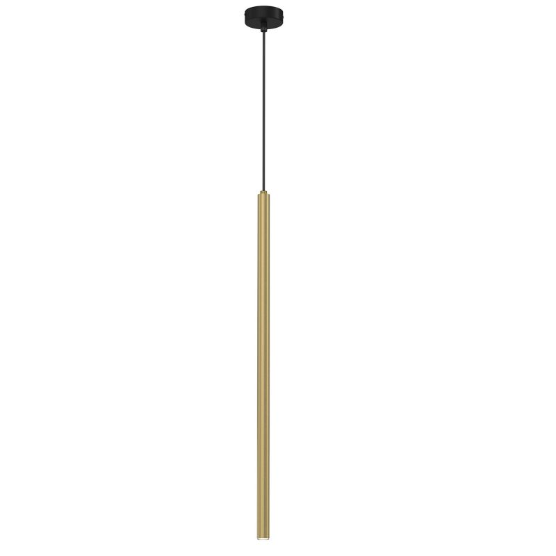 Lampa wisząca Luminex Yoru 1203 mosiądz szczotkowana-czarny mat tuba 1xG9 x 8W 1 szt.