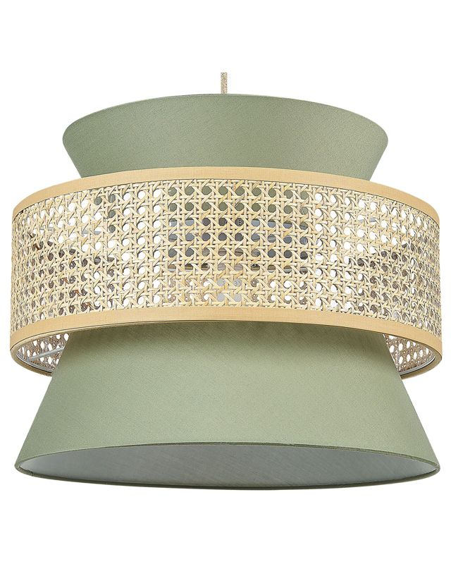 Lampa wisząca Luyano Rattan Jasnozielony 1 szt.