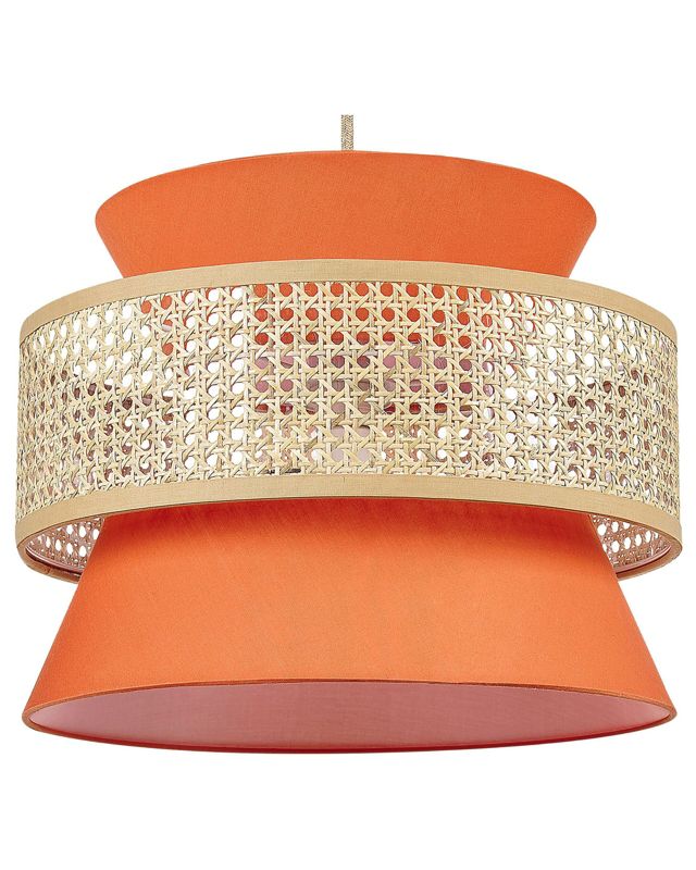 Lampa wisząca Luyano Rattan Koralowy 1 szt.