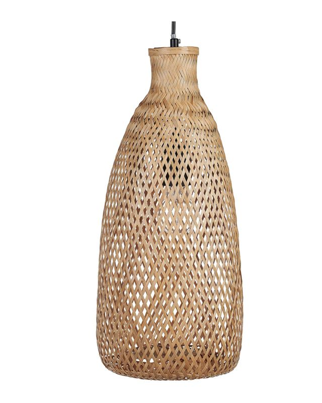 Lampa wisząca Lwela Drewno bambusowe Naturalny 1 szt.