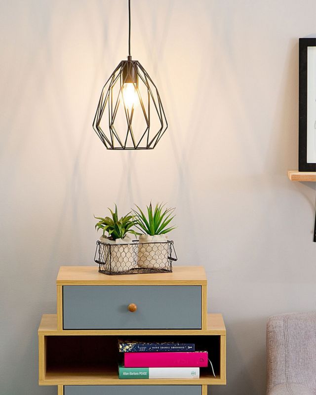 Lampa wisząca Magra Metal Czarny 1 szt.