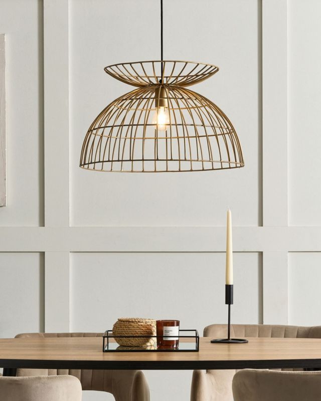 Lampa wisząca Mahanadi Metal Mosiężny 1 szt.