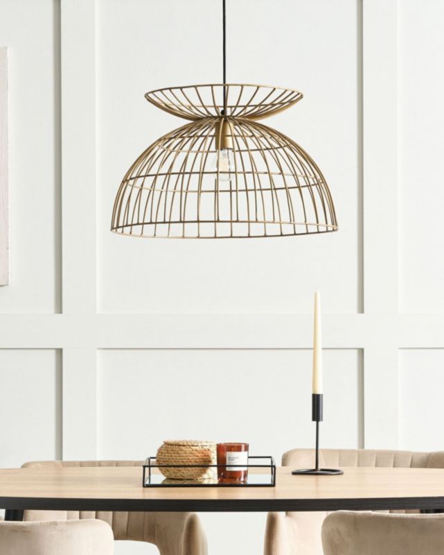Lampa wisząca Mahanadi Metal Mosiężny 1 szt.