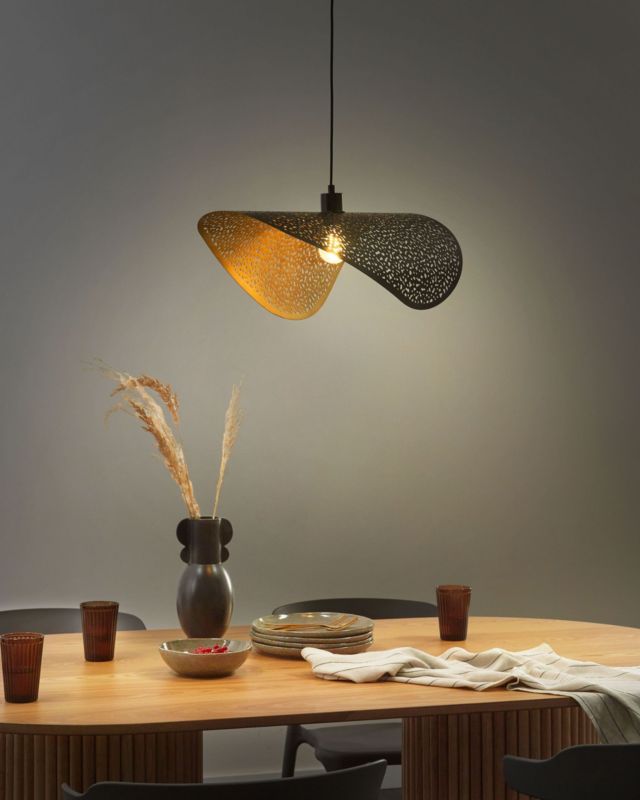 Lampa wisząca Mahi Metal Czarny 1 szt.