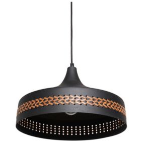 Lampa wisząca Mameyes Metal Czarny 1 szt.