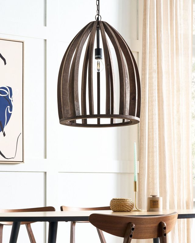 Lampa wisząca Manair Drewno Ciemne drewno 1 szt.