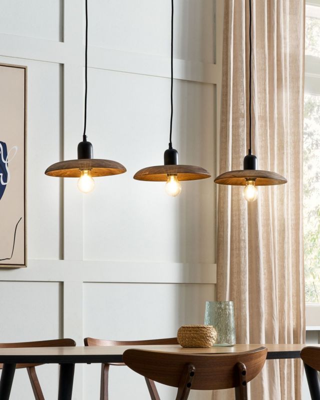 Lampa wisząca Manjeera Drewno Ciemne drewno 1 szt.