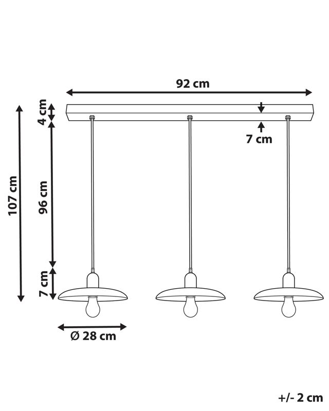 Lampa wisząca Manjeera Drewno Ciemne drewno 1 szt.