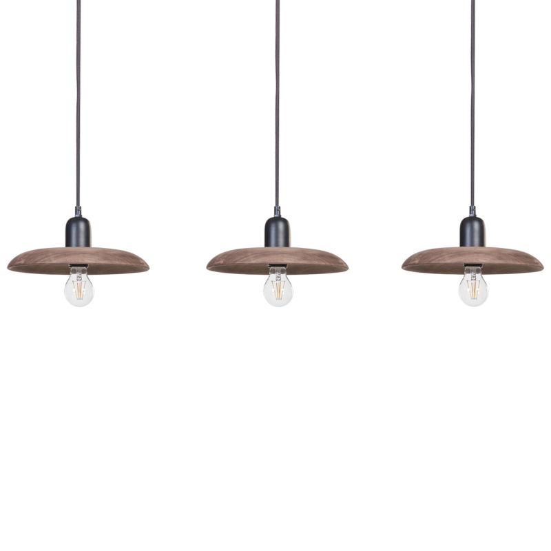 Lampa wisząca Manjeera Drewno mango Ciemnobrązowy 1 szt.