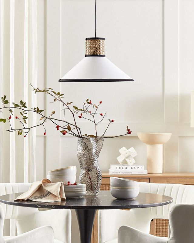 Lampa wisząca Mantua Rattan Biały 1 szt.