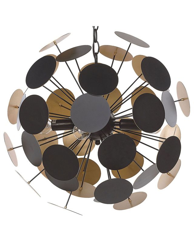 Lampa wisząca Maritsa Metal Czarno-złoty 1 szt.