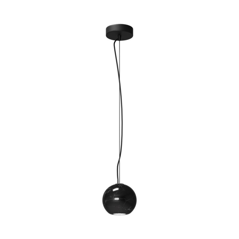 Lampa wisząca marmurowa kula Maytoni BASIC TEXTURE czarna 1xGU10x50W IP20 wym:313x12x12cm - 1 szt.