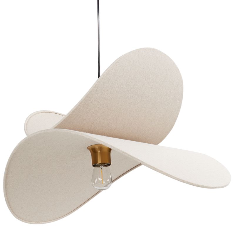 Lampa wisząca Mascota Len Beżowy 1 szt.