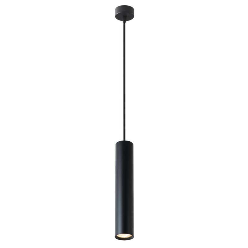 Lampa wisząca MasterLED Keon LED GU10  sufitowa tuba 131 cm IP20 czarna matowa 1 szt.