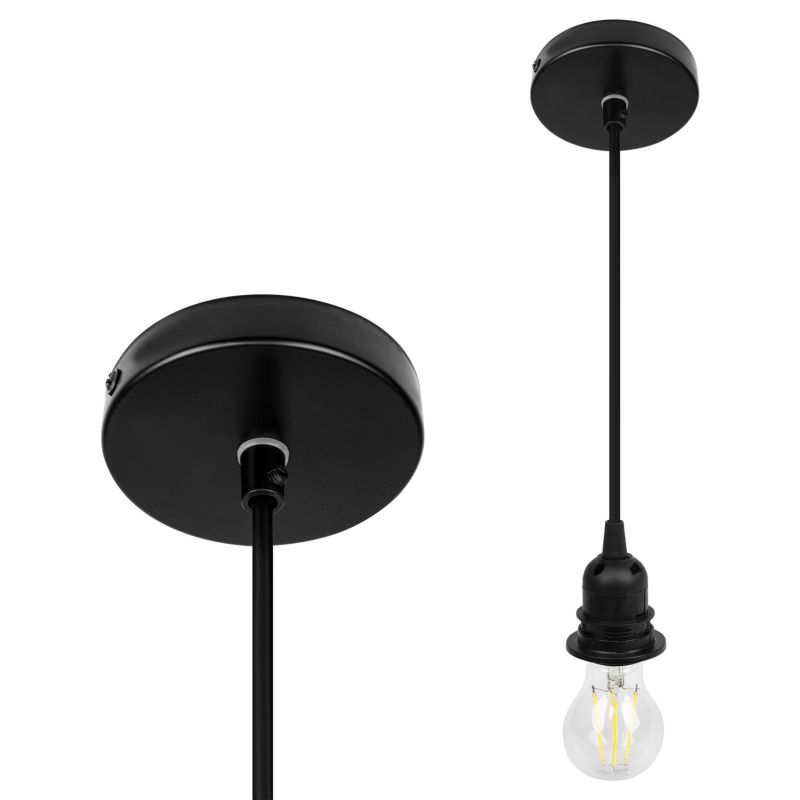 Lampa wisząca MasterLED Korn E27 LED oprawa sufitowa żyrandol 30cm IP20 bambus boho 1 szt.
